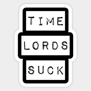 Time Lord Suck - Stamp Sticker